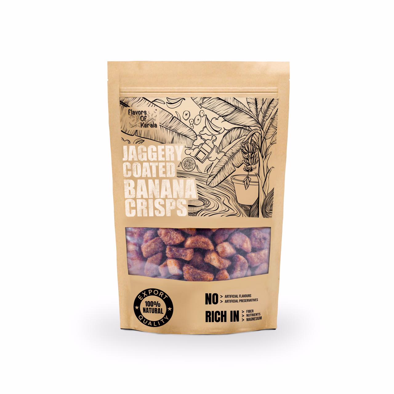 FLAVORS OF KERALA Jaggery Coated Banana Chips