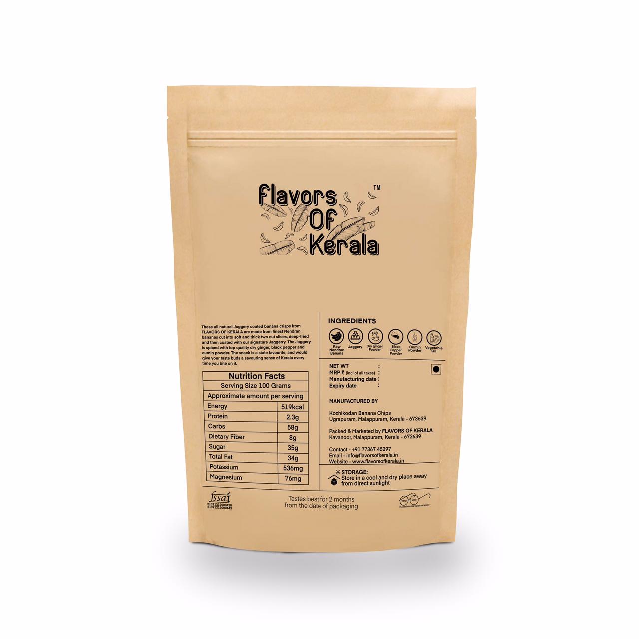 FLAVORS OF KERALA Jaggery Coated Banana Chips