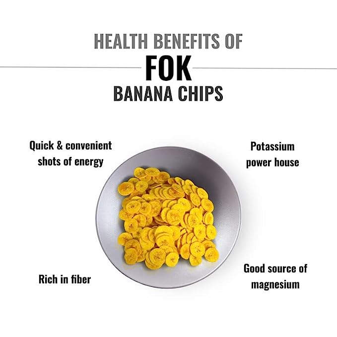FOK Banana Chips In Coconut Oil & Tapioca Chips (Medium & Large)