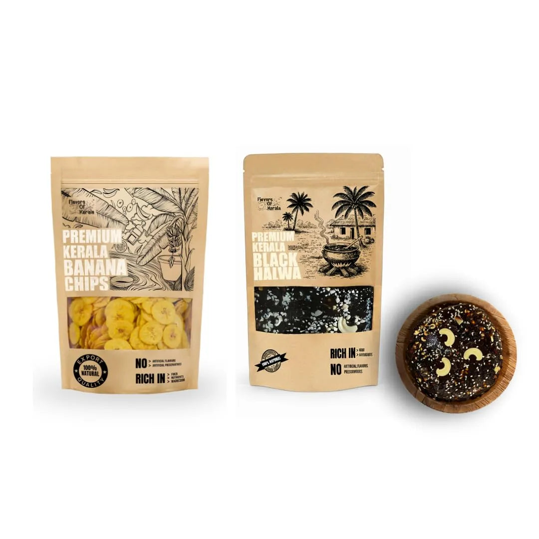 Indulgence Box | Premium Kerala Banana Chips + Kerala Black Halwa
