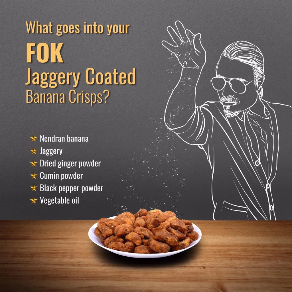 Sharkara Varatti - Jaggery Coated Banana Chips (Onam Sadhya Special)