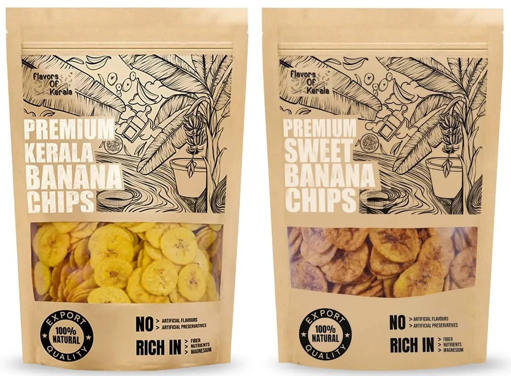 Onam Special Combo - Kerala Banana Chips & Sweet Banana Chips