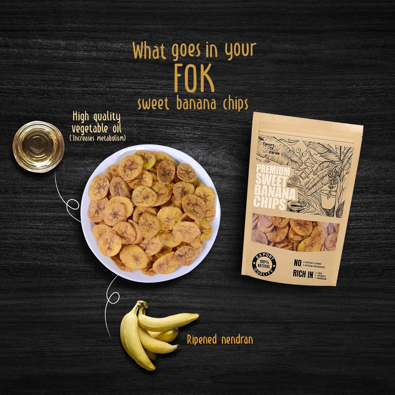 Sweet Banana Chips in Coconut Oil + Kerala Black Halwa