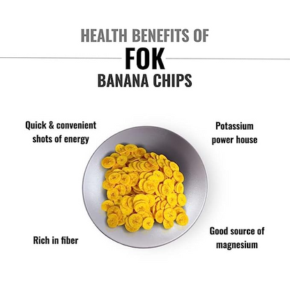 FOK Premium Kerala Banana Chips Wafers In Coconut Oil