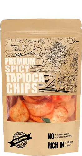 sample gift tapioca spicy chips 100g